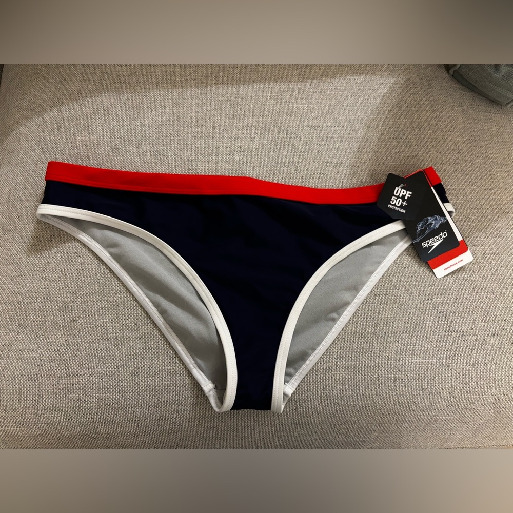 Speedo Women's Hipster Bikini Bottom With binding NWT